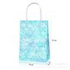 BD058 Amazon Mermaid Ocean Underwater World Shell Party Acompanha Presente Kraft Sacola de Papel