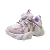 Tênis Feminino 2026 Novos Modelos Primavera e Outono para Crianças Maiores, Sapatos Casuais de Malha, Tênis de Corrida Masculino, Tênis Pai para Crianças Tendência