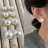 Brincos de Pérola Coloridos para Mulheres, Novo Estilo Popular, Simples e Versátil, Luxo Leve, Brincos Elegantes e de Alta Qualidade