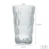 Taza de cristal transparente estilo glaciar, taza de agua de verano, taza de agua de alto valor de color, taza de cerveza, taza de regalo, taza de vino al por mayor