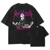 Camiseta Manga Curta Gola Redonda Y2K Roupas Masculinas Novidades