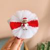 Tocado navideño, lazo para niña, horquilla para el pelo de tela de visón, bonita horquilla roja para bebé, accesorios para el cabello
