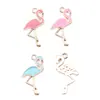 25,5x 13mm 1,1g joias diy liga acessórios gota de óleo multicolorido Flamingo pulseira pingente pingente pingente