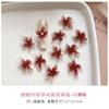 Decoraciones para Uñas Flor de Lirio de Cristal de Hielo Esculpidas Suavemente 2026 Nueva Flor Blanca Rosa Translúcida Tridimensional de Cinco Pétalos Accesorios de Resina con Pedrería para Uñas