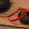 Pulsera de Cinco Emperadores de Latón Fidelity Tejida a Mano con Cuerda Roja Pulsera de Monedas de Cobre Cuerda Roja de Transferencia Monedas Antiguas Qianlong Tongbao