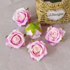Flores de Rosa Multicolor Tela Decoración de Boda Flores de Seda Materiales de Flores Artificiales Hecho a Mano DIY Ramillete Accesorios para el Peinado 18 Colores