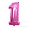 Nuevo globo de aluminio digital de 32 pulgadas con números del 0 al 9 para cumpleaños, color oro rosa, plateado y rosa.