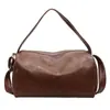 Bolso de Hombro Suave Retro de Gran Capacidad para Mujer 2025 Otoño Moda Tendencia Bolso Cruzado de Hombro para Viajes Cortos