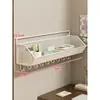 Estante de almacenamiento para pared de dormitorio, no requiere taladro, solución de almacenamiento para mesita de noche, estante de almacenamiento para pared
