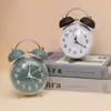 Reloj Despertador de Doble Campana Súper Ruidoso de 4 Pulgadas con Esfera Creativa y Única, Clásico Reloj de Escritorio Despertador Silencioso para Estudiantes Gh823