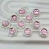 Nuevo anillo de circón multicolor con incrustaciones de diamantes redondos, pulsera de cuentas DIY, collar, cadena para teléfono móvil, accesorios de cuentas