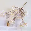 Flor de Cerejeira Artificial Única Cruzada Tecido de Seda Arranjo de Flores de Chão para Sala de Estar Interna Decoração de Flores Artificiais Flor Artificial