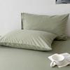 Ins con Funda de Almohada de Algodón Lavado de Algodón Puro Producto Único Bolsa de Almohada Lisa Pura 48*74cm Funda de Almohada de una Pieza Estilo Sobre de Algodón Puro