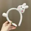 Faixa de cabelo de pelúcia de gato de desenho animado, adorno de cabeça, mola, super fofo, para lavar o rosto, grampo de cabelo, faixa de cabelo, faixa de cabeça, atacado