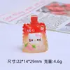 Juguete de Gelatina Gatito Tridimensional Dibujos Animados Hecho a Mano Accesorios de Joyería DIY Pegamento de Crema Resina Accesorios Pequeños Material Venta al por Mayor