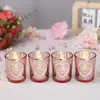 Copo Vazio para Vela Decoração de Casamento Criativa Europeia e Americana Romântica Dia dos Namorados Suporte de Vela de Vidro Decoração de Casa Vela Aromática DIY