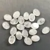 Atacado de Fabricantes, Hot-Selling Transfronteiriço Contas Cabochão Ovais de Cristal Branco, Pedras Soltas para Rosto de Anel, Acessórios DIY Feitos à Mão