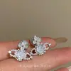 Pinza para Oreja Zircón Saturno de la Emperatriz Viuda Sin Agujeros en las Orejas Pendientes de Nicho de Lujo Ligero para Mujer Pendientes de Placa de Incienso para Mosquitos para Mujer Sentido de Alta Calidad