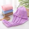 Gorro de Ducha de Felpa Coral Liso Nuevo de Fábrica Baotou Absorbente de Agua Espesado Gorro Secador de Cabello Bordado Regalo Bienestar Cabello