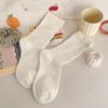 Meias femininas primavera e verão jk meias femininas finas de felpa Lolita meninas estilo japonês doce estilo ins algodão puro cano cor sólida