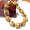 Pulsera de semillas de melocotón exquisitas pulidas a mano, venta al por mayor, pulsera de melocotón y Hu, pulsera de cuentas de nogal silvestre, pago al por mayor