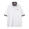 Roupa LifeCamisa de Manga Curta com Gola Reversível e Patchwork Xadrez Falso de Duas Peças para Homens e Mulheres com Design Único e Caimento Solto