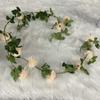 Venta directa de fábrica simulación peonía Enredadera decoración Enredadera boda hotel escalera bola crisantemo flor Enredadera flor artificial al por mayor