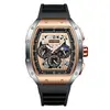 Foxbox/Lige Reloj para Hombre Joven Multifuncional Impermeable Calendario Corte Digital Reloj Fase Lunar