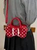 Yuezhi 2026 Otoño Temprano Nuevo Bolso de Almohada Casual de Lunares Estilo Coreano Moda Trendy Bolso de Hombro Cruzado Boston