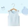Colete interno de meia-costas para bebê recém-nascido, malha de algodão puro, para menino, com alça, sem mangas, verão, fino, justo, segunda pele, sem costura, feminino