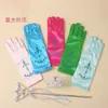 Vestido de Princesa Elsa de Frozen para Actuación Infantil con Accesorios Guantes de Satén Producto con Licencia de Frozen