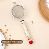 Cuchara Filtro Dopamina 304 Oreja Única Doble Oreja Colador Filtro para Leche de Soya Jugo Colador de Cocina Horneado Azúcar Glas Harina