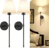 Luminária de Parede Recarregável Estilo Americano, Sem Instalação Necessária, Sem Necessidade de Furar, Decoração Simples para Quarto, Luz Noturna Ambiente Sem Fio para Cabeceira, Regulável