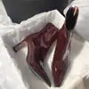 Botas Delgadas de Tacón Alto Chuyuji, Botas Elásticas, Punta Fina, Cierre Trasero, Estilo Sexy Otoño e Invierno, Botines Cortos Llamativos para Mujer