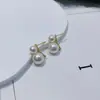 Brincos de Pérola com Design de Nicho Retro Francês Studs Elegantes de Luxo Leve High-end Brincos Simples da Moda Femininos