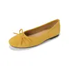 Zapatos Planos de Ballet Franceses Super Suaves Personalizados para Mujer con Lazo, Boca Baja, Suela Suave, Zapatos para Conducir