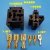 Soquete Cruzado 80A Soquete de Pé Largo Conector 6,3 Terminal 9,5 Base de Relé 40A Chicote Elétrico Plug