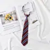 Estudiantes Estilo Universitario Ropa de Graduación Licenciatura vino tinto Corbata Femenina JK Estilo Japonés Lazo DK Masculina Camisa Corbata Accesorios