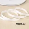 Cinta de Tejido Nervado Fina de 0.6 cm, Cinta Nervada Colorida de Alta Densidad, Accesorios para Bordes de Prendas, Cinta al por Mayor en Stock
