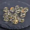 Cuentas Redondas Vidriadas Doradas Salpicadas con Tinta Altamente Transparente Pulsera Colgante DIY Hecha a Mano Cuentas Espaciadoras de Vidrio Accesorios para Joyería Venta al por Mayor