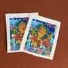 Gran Venta Tíbet Nepalés Thangka Puro Pintado a Mano Dios Amarillo de la Riqueza Núcleo de Tarjeta 4*5