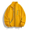 Nueva chaqueta de forro polar para otoño e invierno, abrigo de forro polar de doble cara para hombre, top cortavientos con cuello alto, chaqueta holgada para hombre, venta al por mayor