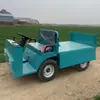 Transportador Hidráulico Auto-Descargable de Cuatro Ruedas, Camión Volquete Eléctrico de Cuatro Ruedas, Multifuncional para Uso en Construcción y Agrícola