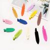 Pinza para el cabello de metal sin costuras estilo japonés y coreano con pintura de goma de 7 cm, clip lateral color macarrón, peluquería, maquillaje, clip para flequillo