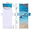 Nova capa de cadeira de praia de microfibra, toalha reclinável, bolsa de toalha de praia, impressão digital 3D, série marinha