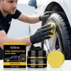 HOMONTH Creme para Cuidado de Pneus Polimento de Pneus de Carro Limpeza de Manutenção Brilho Creme de Cuidado Diário Conveniente