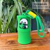 Nova bolsa de armazenamento criativa de panda de bambu, bolsa de silicone fofa para chaves, bolsa de pulso, corda, boca, pingente de envelope vermelho