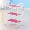 Carrito de Peluquería Carrito de Herramientas para Salón de Belleza Carrito de Almacenamiento de Snacks Carrito de Manicura Estante Móvil con Ruedas