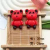 Oso Violento de Dibujos Animados Resina Accesorios DIY Funda de Teléfono Zuecos Pegatinas para Taza de Agua Accesorios para el Cabello Materiales Hechos a Mano