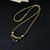 Corda para Colar Trançada Artesanal de Xizang Cordão com Pingente Multicolorido Venda Quente Cordão Vintage com Borla Cordão para Pendurar Joias Populares